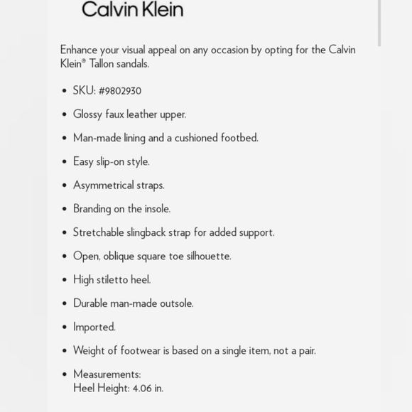 🆕⭐ Calvin Klein gold metallic heels - Picture 7 of 9